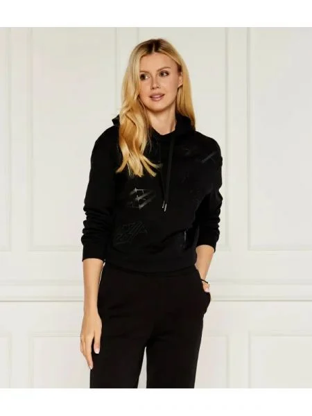 Armani Exchange Pulóver | Cropped Fit fekete