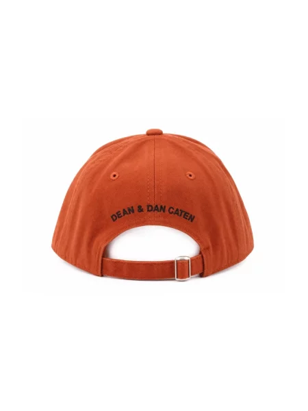 Czapka z daszkiem Dsquared2 z logo pomarańczowa