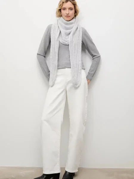 Šal z volno Answear.LAB siva