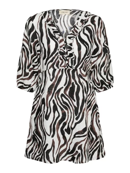 Cream Rochie CRBellis ecru / închis maro