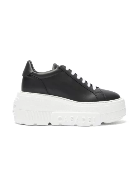 Sneakersy Casadei skórzane czarne