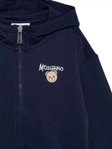 Bluza z kapturem dziecięca Moschino niebieska