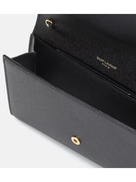 Colier Saint Laurent din piele negru