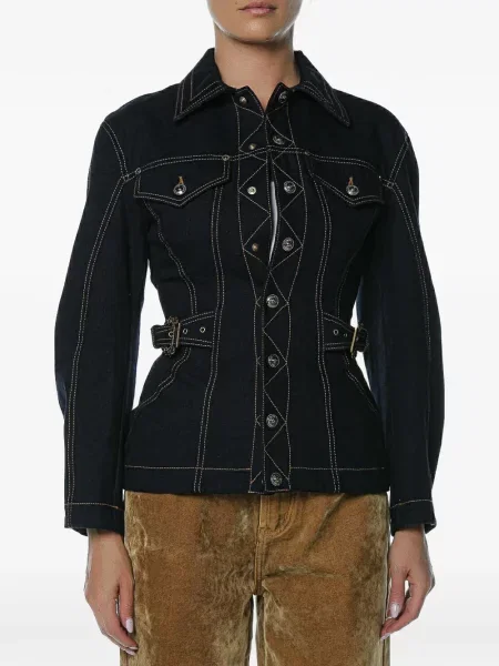 Geacă de blugi Versace Jeans Couture albastru