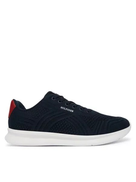 Tommy Hilfiger Sneakersy Lightweight Runner Mix Granatowy