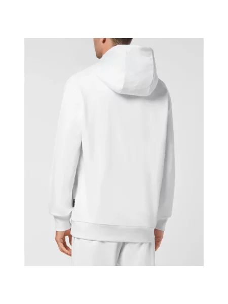 Bluza z kapturem Philipp Plein z kapturem biała