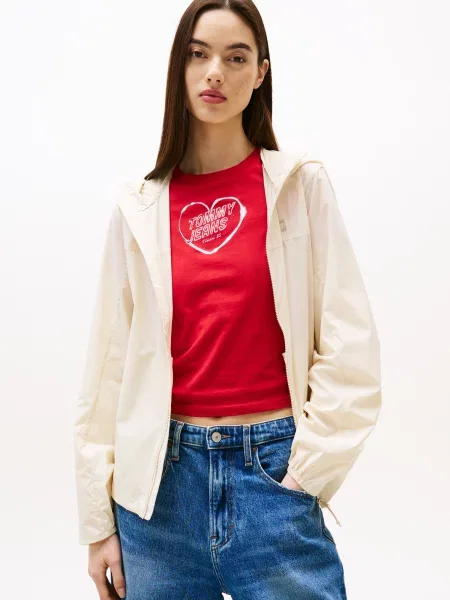 Tommy Jeans Jakna protiv vjetra bež