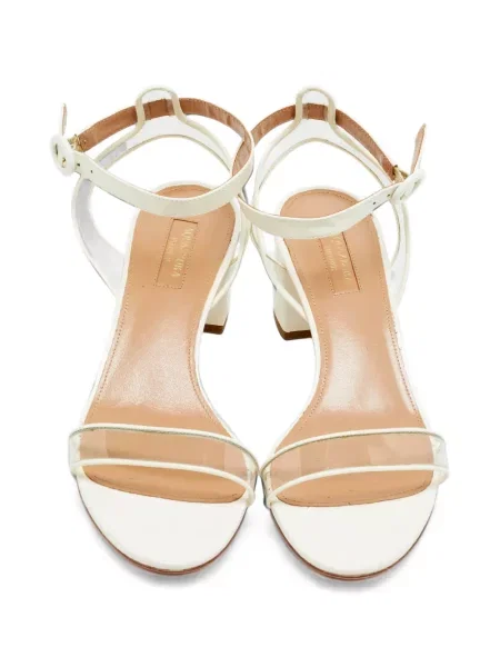 Sandale Aquazzura cu bretele alb