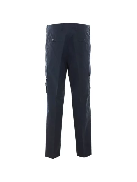 Spodnie cargo Stone Island z kamieniami płócienne niebieskie