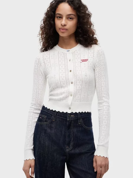 Кардиган Tommy Jeans белый