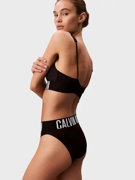 Талія труси Calvin Klein з високою посадкою чорні