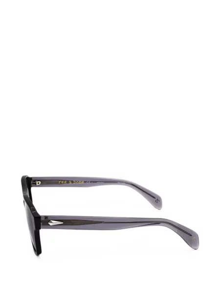 Ochelari de soare Rag & Bone cu imprimeu geometric negru