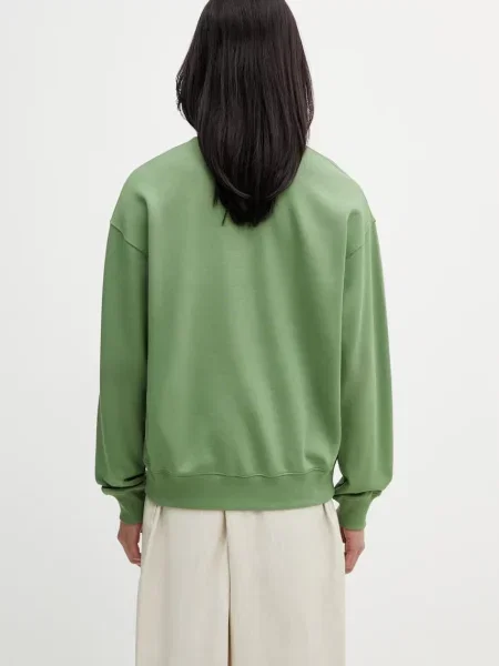 Lacoste bluza z bawełną zielona