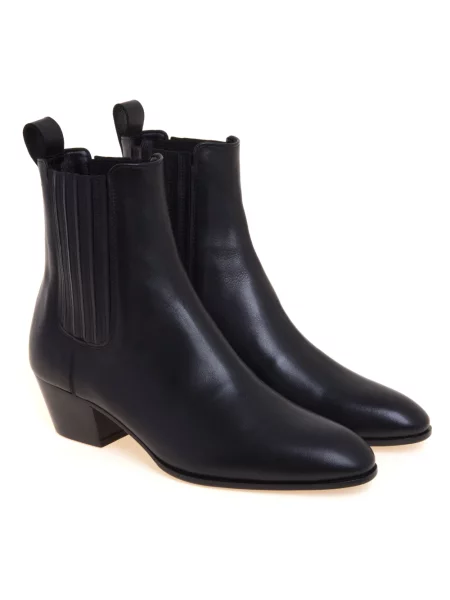 Buty do kostki Guglielmo Rotta skórzane czarne