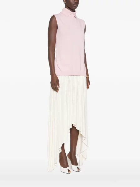Gulerat vestă Jil Sander roz