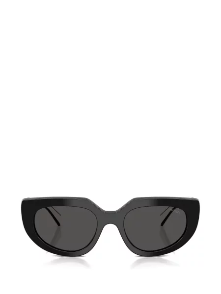 Ochelari de soare ovali Prada Eyewear negru