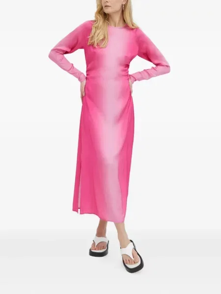 Sukienka maxi Herskind do kolan garniturowa różowa