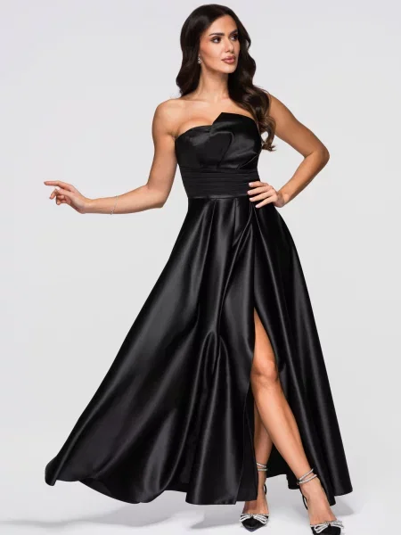 Elegantna večerna obleka Edoti črna