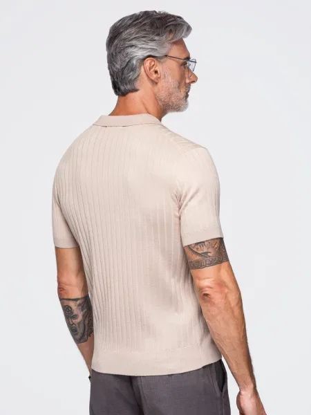 Polo majica Ombre bež