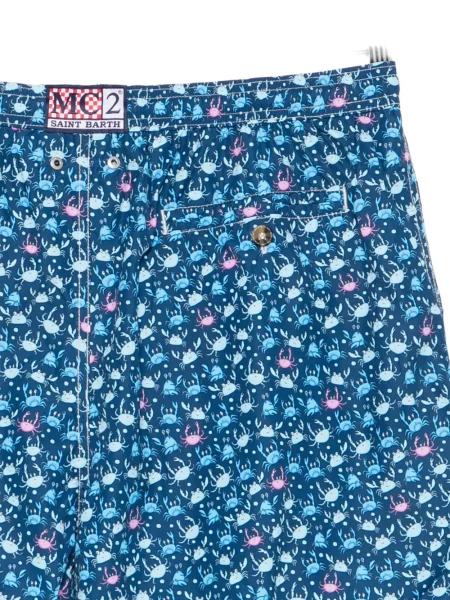 Slip de baie Mc2 Saint Barth cu imagine albastru