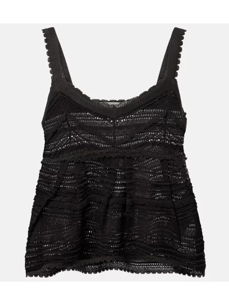 Top Zimmermann din dantelă negru