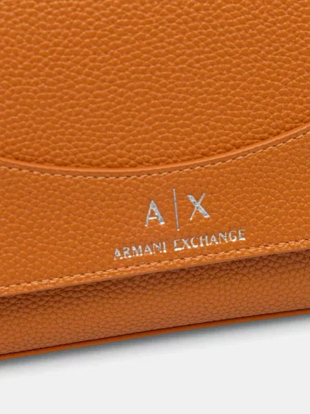 Armani Exchange oldaltáska női műbőr narancsszínű