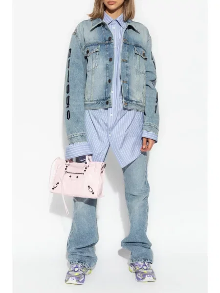 Džínová bunda Balenciaga modrá