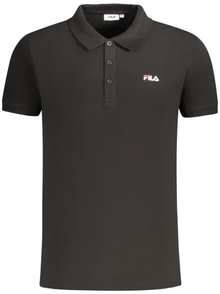 Polo Fila cu mâneci scurte negru