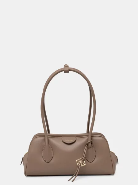 Calvin Klein Torebka Emblem Trio Shoulder Bag beżowy