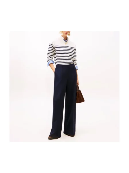 Pantaloni Tommy Hilfiger albastru
