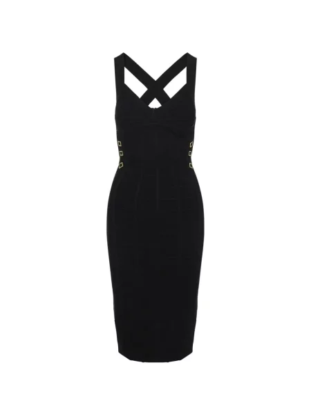 Rochie midi Elisabetta Franchi până la genunchi de costum negru