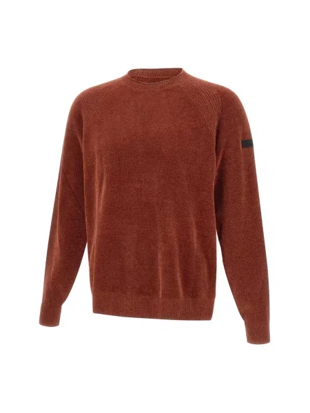 Aksamitny sweter Rrd czerwony