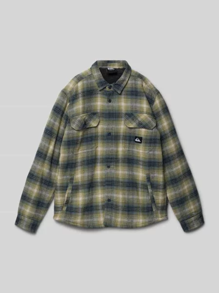 Koszula casualowa o kroju regular fit z naszywką z logo model ‘Venture’ Quiksilver oliwkowa