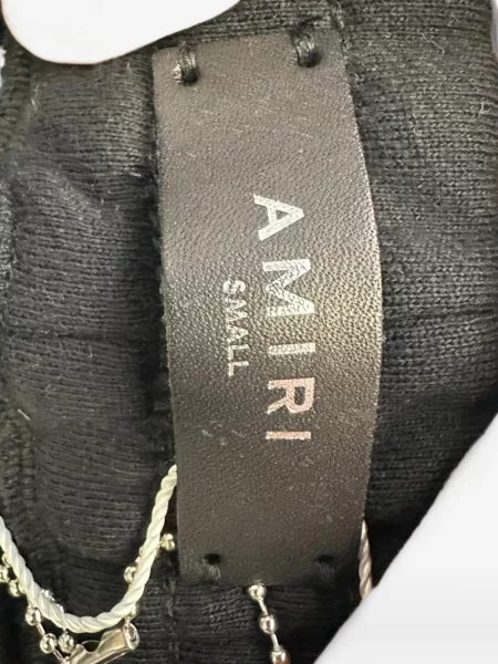 Бягане панталон Amiri с принт черно