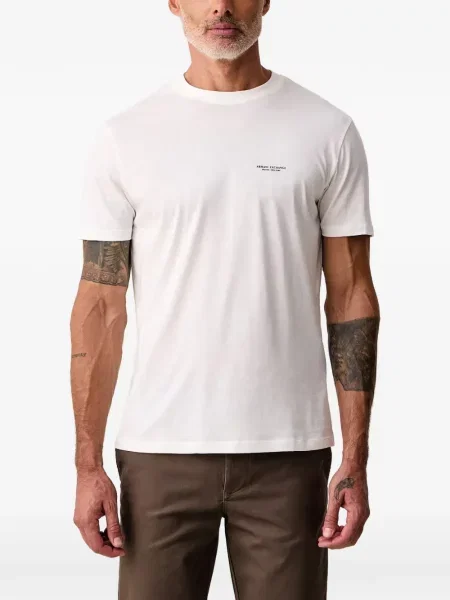 Tricou Armani Exchange cu imagine alb