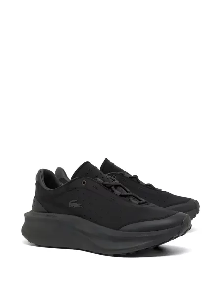 Sneakerși Lacoste cu perforații negru