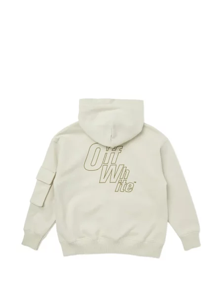 Bluza z kapturem dziecięca Off-white biała