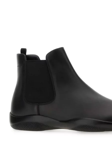 Cizme scurte Prada din piele negru