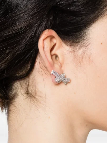 Cercei Swarovski argintiu