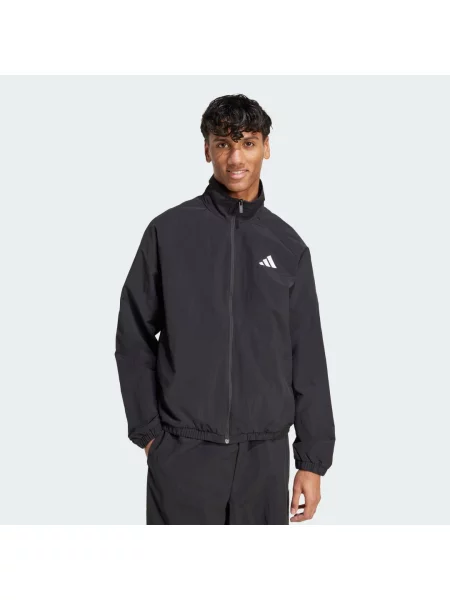 ADIDAS SPORTSWEAR Sportovní bunda Essential černá bílá