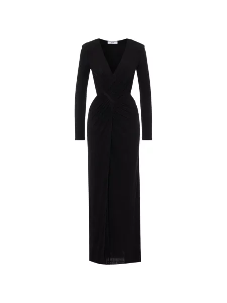 Rochie maxi Eleh cu volane negru