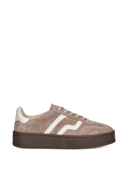 Sneakers Gant σουέντ με πλατφόρμα καφέ