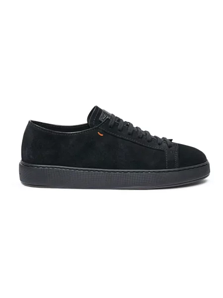 Sneakersy Santoni zamszowe czarne