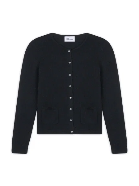 JUST CASHMERE Geacă tricotată KATHARINE' negru