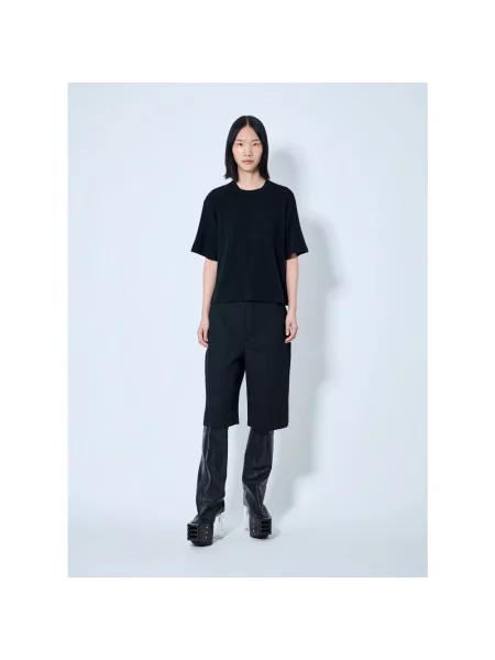 Koszulka Rick Owens o skróconej długości czarna