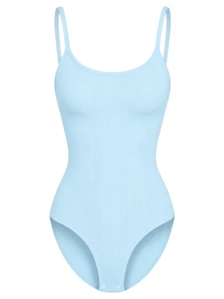 Cfab Bodi za oblikovanje Jacquard Shapewear mit Slip nebesko plava