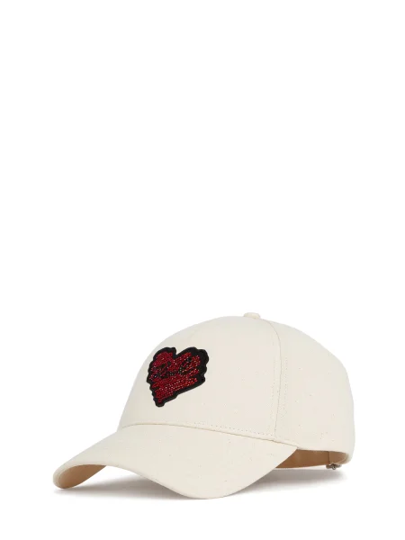 Karl Lagerfeld Șapcă crem / roșu negru