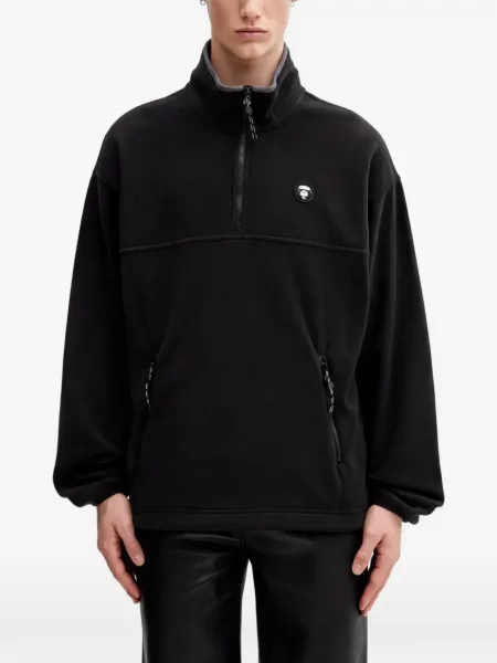 Hanorac cu fermoar Aape By A Bathing Ape cu autograf negru