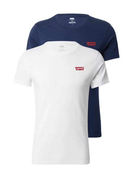 LEVI'S ® Tricou Graphic Crewneck T-Shirt 2 Pack albastru închis / roșu alb