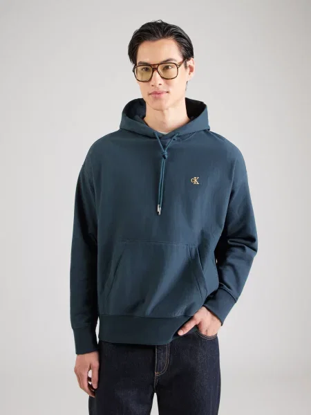 Geacă de blugi Calvin Klein Jeans albastru